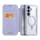 Dux Ducis Samsung Galaxy S24 Skin X Pro Magnetic Ring Flip Case Θήκη Βιβλίο με MagSafe και Stand - Purple