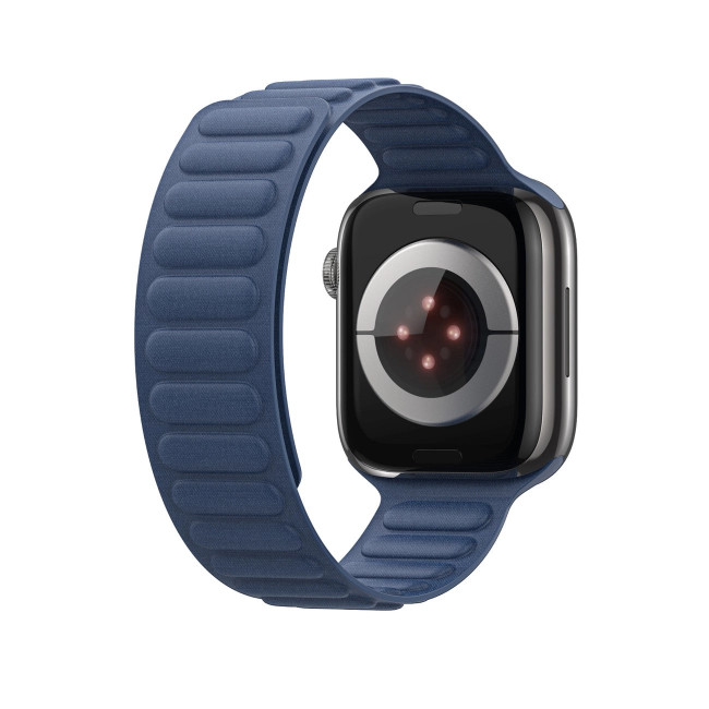 Dux Ducis Λουράκι Apple Watch 2 / 3 / 4 / 5 / 6 / 7 / 8 / 9 / SE / ULTRA 1 / ULTRA 2 - 42 / 44 / 45 / 49 mm Strap BL Μαγνητικό Υφασμάτινο - Blue