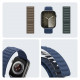 Dux Ducis Λουράκι Apple Watch 2 / 3 / 4 / 5 / 6 / 7 / 8 / 9 / SE / ULTRA 1 / ULTRA 2 - 42 / 44 / 45 / 49 mm Strap BL Μαγνητικό Υφασμάτινο - Blue