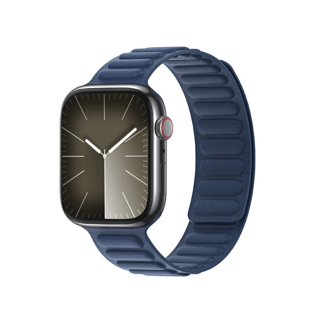 Dux Ducis Λουράκι Apple Watch 2 / 3 / 4 / 5 / 6 / 7 / 8 / 9 / SE / ULTRA 1 / ULTRA 2 - 42 / 44 / 45 / 49 mm Strap BL Μαγνητικό Υφασμάτινο - Blue