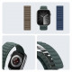 Dux Ducis Λουράκι Apple Watch 2 / 3 / 4 / 5 / 6 / 7 / 8 / 9 / SE - 38 / 40 / 41 mm Strap BL Μαγνητικό Υφασμάτινο - Green