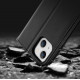 Dux Ducis iPhone 15 Hivo Θήκη Πορτοφόλι Stand από Γνήσιο Δέρμα - Black