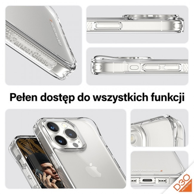 PanzerGlass iPhone 15 Pro Max - Σετ με 1 Αντιχαρακτικό Γυαλί Οθόνης Privacy, 1 Αντιχαρακτικό Γυαλί για την Κάμερα και 1 Σκληρή Θήκη - Διάφανο