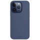 Uniq iPhone 15 Pro Lino Hue Magclick Θήκη Σιλικόνης με MagSafe - Navy Blue