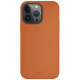 Uniq iPhone 15 Pro Max Lino Hue Magclick Θήκη Σιλικόνης με MagSafe - Sunset Orange