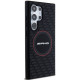 AMG Samsung Galaxy S24 Ultra Silicone Carbon Pattern MagSafe Σκληρή Θήκη με Πλαίσιο Σιλικόνης και MagSafe - Black - AMHMS24L23SMRK