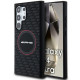 AMG Samsung Galaxy S24 Ultra Silicone Carbon Pattern MagSafe Σκληρή Θήκη με Πλαίσιο Σιλικόνης και MagSafe - Black - AMHMS24L23SMRK