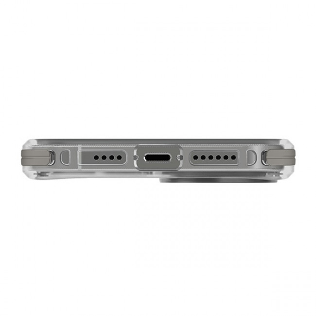 Uniq iPhone 15 Pro Combat Magclick Σκληρή Θήκη με Πλαίσιο Σιλικόνης και MagSafe - Grey / Frost Grey