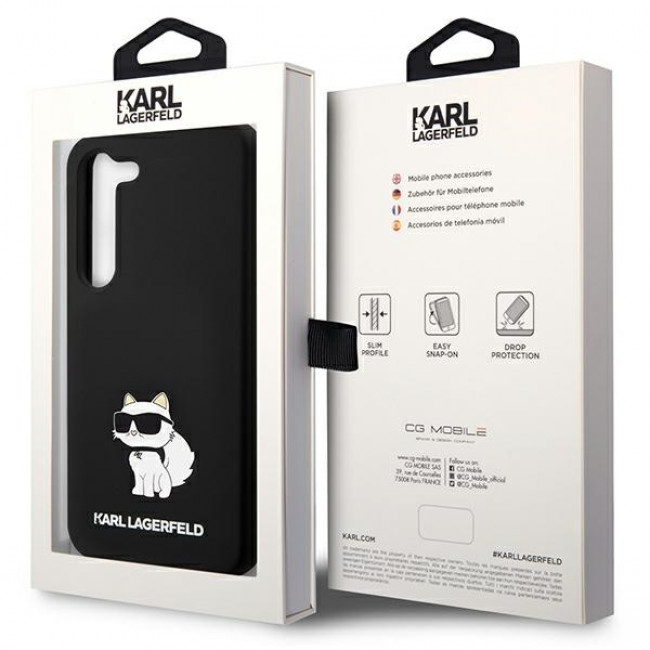 Karl Lagerfeld Samsung Galaxy S24+ Silicone Choupette Body Θήκη Σιλικόνης - Black - KLHCS24MSNCHBCK