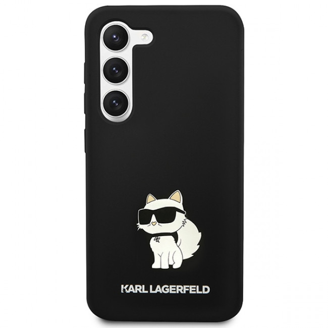 Karl Lagerfeld Samsung Galaxy S24+ Silicone Choupette Body Θήκη Σιλικόνης - Black - KLHCS24MSNCHBCK