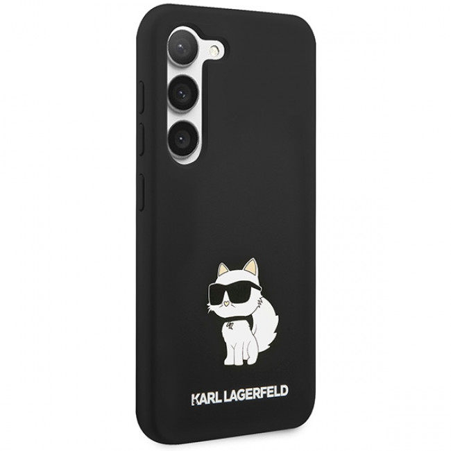 Karl Lagerfeld Samsung Galaxy S24+ Silicone Choupette Body Θήκη Σιλικόνης - Black - KLHCS24MSNCHBCK