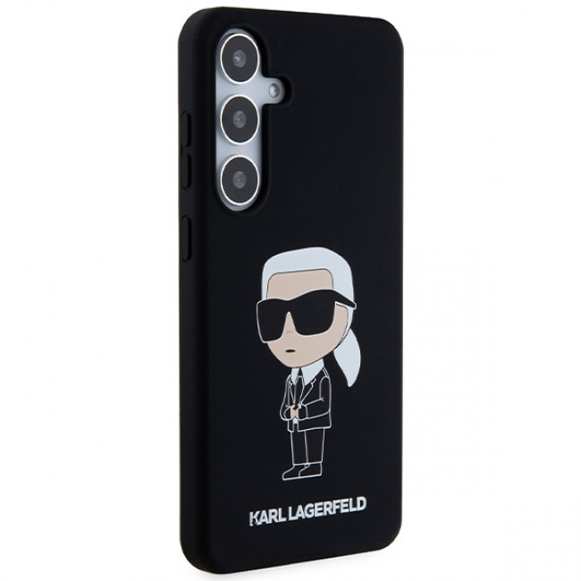 Karl Lagerfeld Samsung Galaxy S24 Silicone Ikonik Σκληρή Θήκη με Πλαίσιο Σιλικόνης - Black - KLHCS24SSNIKBCK