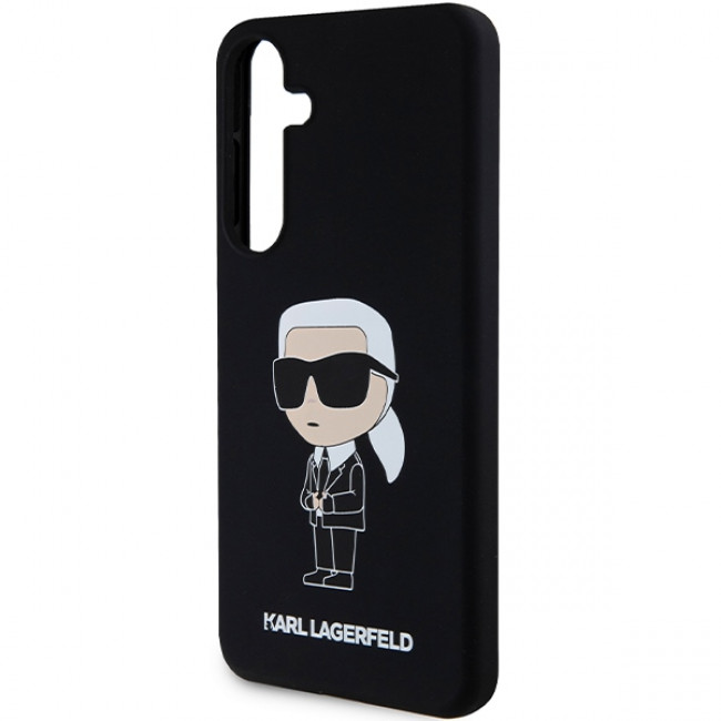 Karl Lagerfeld Samsung Galaxy S24 Silicone Ikonik Σκληρή Θήκη με Πλαίσιο Σιλικόνης - Black - KLHCS24SSNIKBCK