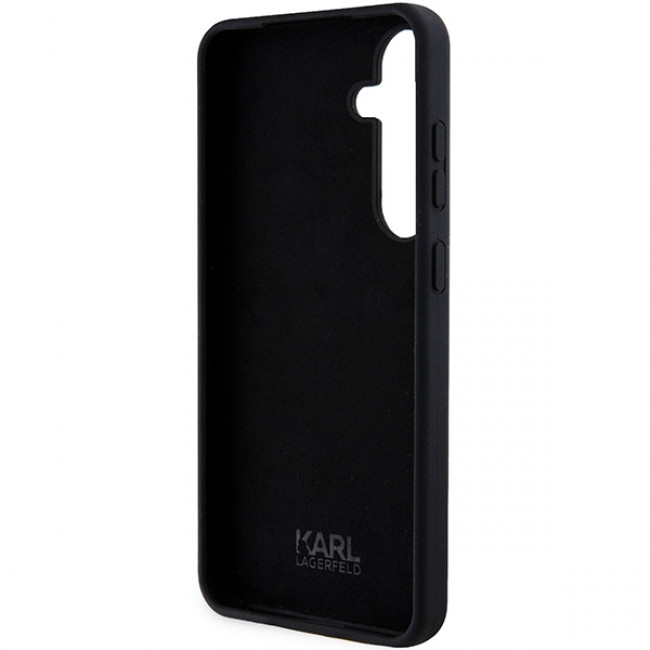 Karl Lagerfeld Samsung Galaxy S24 Silicone Ikonik Σκληρή Θήκη με Πλαίσιο Σιλικόνης - Black - KLHCS24SSNIKBCK