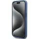 Guess iPhone 15 Pro Max - 4G Stripe Collection Θήκη με Επένδυση Συνθετικού Δέρματος - Blue - GUHCP15XG4GLBL