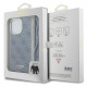 Guess iPhone 15 Pro Max Crossbody Cord 4G Print Σκληρή Θήκη με Πλαίσιο Σιλικόνης και Λουράκι - Blue - GUHCP15XHC4SEB