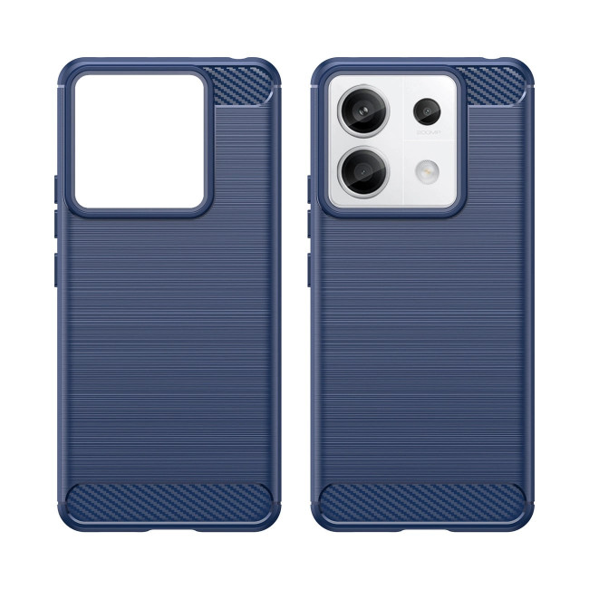 OEM Xiaomi Redmi Note 13 Pro+ 5G Θήκη Rugged Carbon TPU - Blue