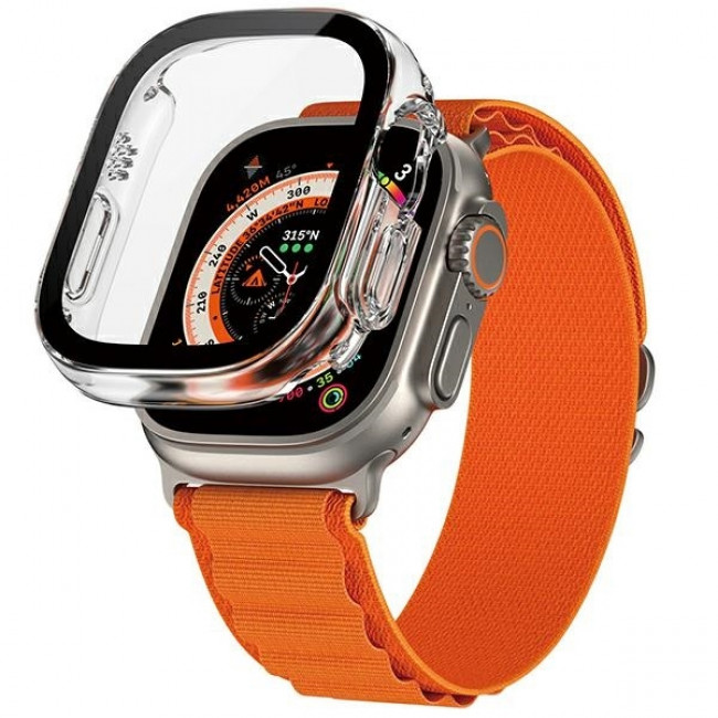 PanzerGlass Θήκη Apple Watch Ultra / Ultra 2 - 49mm - Full Body D3O με Προστασία Οθόνης - Διάφανο