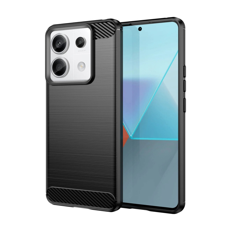 OEM Xiaomi Redmi Note 13 Pro+ 5G Θήκη Rugged Carbon TPU - Black