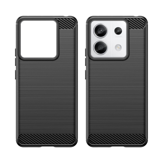 OEM Xiaomi Redmi Note 13 Pro 5G Θήκη Rugged Carbon TPU - Black