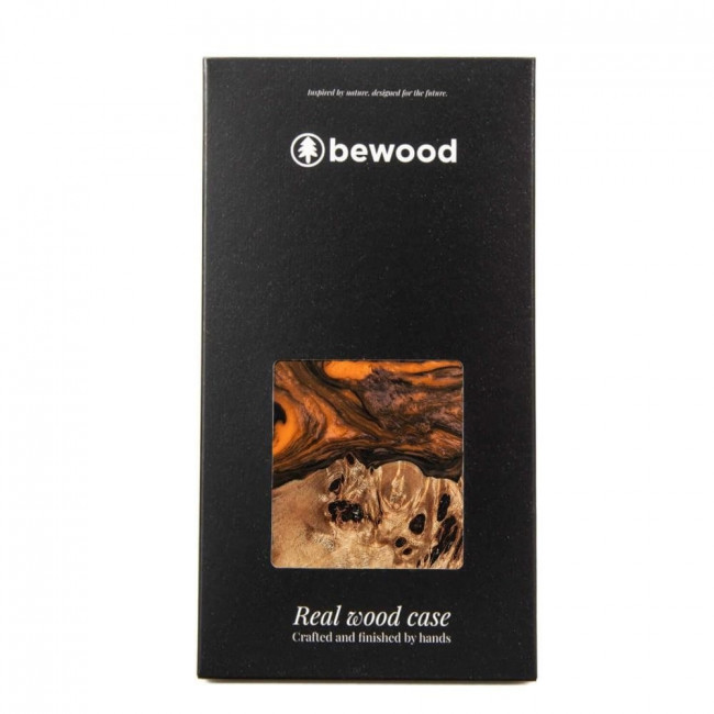 Bewood iPhone 15 Pro Unique Σκληρή Θήκη με Πλαίσιο Σιλικόνης και MagSafe - Orange / Black