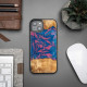 Bewood iPhone 15 Pro Neons Σκληρή Θήκη με Πλαίσιο Σιλικόνης - Vegas - Pink / Blue