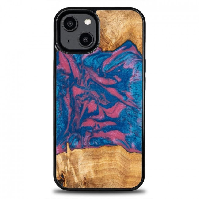 Bewood iPhone 15 Pro Neons Σκληρή Θήκη με Πλαίσιο Σιλικόνης - Vegas - Pink / Blue