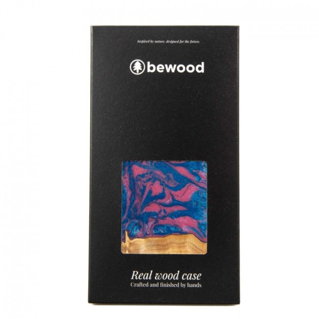 Bewood iPhone 15 Pro Neons Σκληρή Θήκη με Πλαίσιο Σιλικόνης - Vegas - Pink / Blue