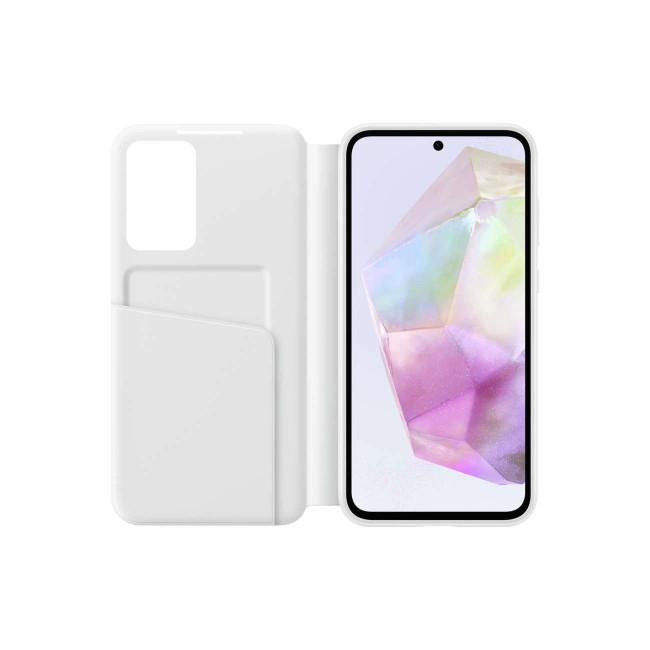 Samsung Smart View Cover Samsung Galaxy A35 5G Θήκη Πορτοφόλι - White - EF-ZA356CWEGWW