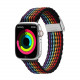 Dux Ducis Λουράκι Apple Watch 2 / 3 / 4 / 5 / 6 / 7 / 8 / 9 / SE - 38 / 40 / 41 mm Braided Band Mixture II Version από Νάιλον - Dark Stripes - Multicolor