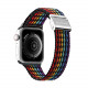 Dux Ducis Λουράκι Apple Watch 2 / 3 / 4 / 5 / 6 / 7 / 8 / 9 / SE - 38 / 40 / 41 mm Braided Band Mixture II Version από Νάιλον - Dark Stripes - Multicolor