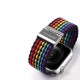 Dux Ducis Λουράκι Apple Watch 2 / 3 / 4 / 5 / 6 / 7 / 8 / 9 / SE - 38 / 40 / 41 mm Braided Band Mixture II Version από Νάιλον - Dark Stripes - Multicolor