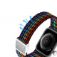 Dux Ducis Λουράκι Apple Watch 2 / 3 / 4 / 5 / 6 / 7 / 8 / 9 / SE - 38 / 40 / 41 mm Braided Band Mixture II Version από Νάιλον - Dark Stripes - Multicolor