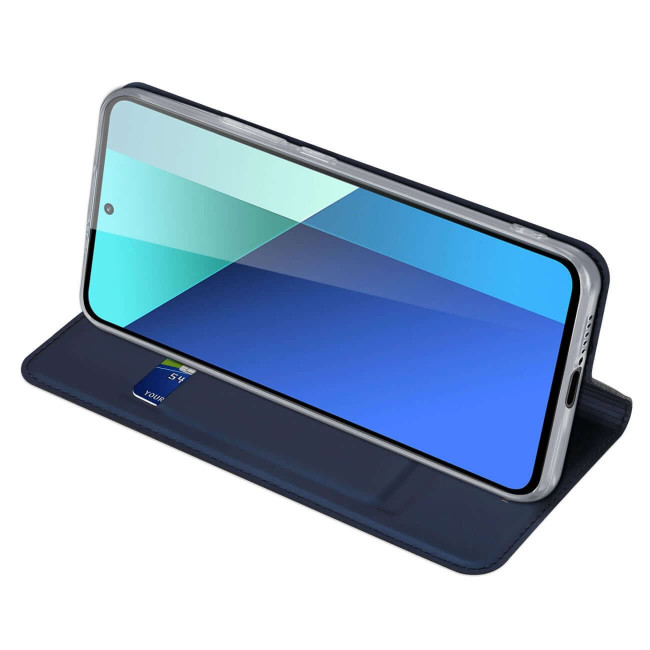 Dux Ducis Xiaomi Redmi Note 13 4G Flip Stand Case Θήκη Βιβλίο - Blue