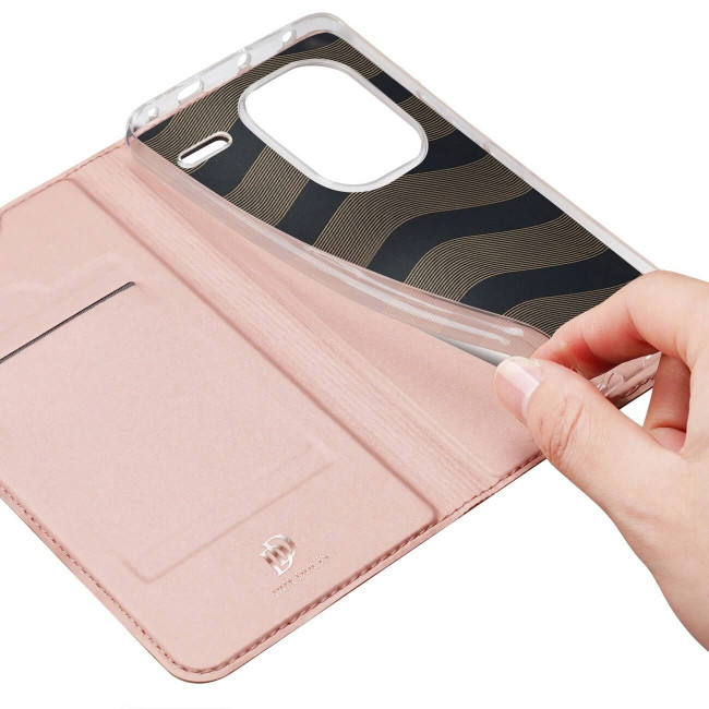 Dux Ducis Xiaomi Redmi Note 13 Pro+ 5G Flip Stand Case Θήκη Βιβλίο - Pink