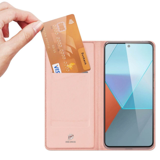 Dux Ducis Xiaomi Redmi Note 13 Pro 5G Flip Stand Case Θήκη Βιβλίο - Pink