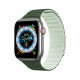 Dux Ducis Λουράκι Apple Watch 2 / 3 / 4 / 5 / 6 / 7 / 8 / 9 / SE - 38 / 40 / 41 mm Magnetic Strap LD Version Μαγνητικό Σιλικόνης - Green