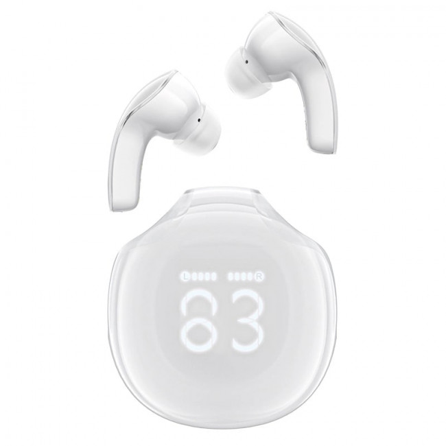 Acefast T9 Bluetooth 5.3 Ασύρματα ακουστικά για Κλήσεις / Μουσική - White 