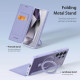 Dux Ducis Samsung Galaxy S24 Ultra Skin X Pro Magnetic Ring Flip Case Θήκη Βιβλίο με MagSafe και Stand - Purple