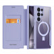 Dux Ducis Samsung Galaxy S24 Ultra Skin X Pro Magnetic Ring Flip Case Θήκη Βιβλίο με MagSafe και Stand - Purple