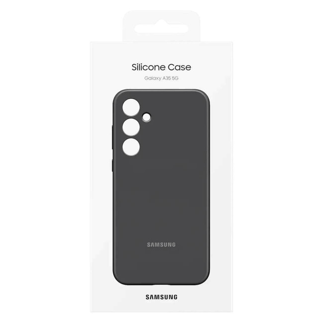 Samsung Silicone Cover Samsung Galaxy A35 5G Θήκη Σιλικόνης - Black - EF-PA356TBEGWW