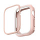 UNIQ Θήκη Apple Watch 4 / 5 / 6 / 7 / 8 / 9 / SE / SE 2 - 44 / 45 mm Moduo με 2 Εναλλάξιμα Πλαίσια - White / Pink Blush