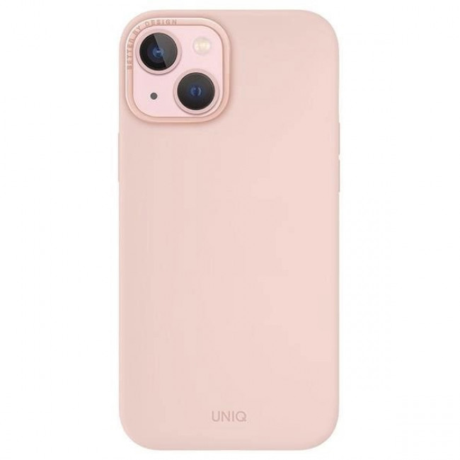 Uniq iPhone 15 Lino Hue Magclick Θήκη Σιλικόνης με MagSafe - Pink