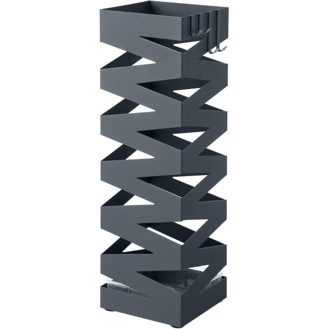 Songmics Μεταλλική Ομπρελοθήκη με 4 Γάντζους - Anthracite - LUC016G01