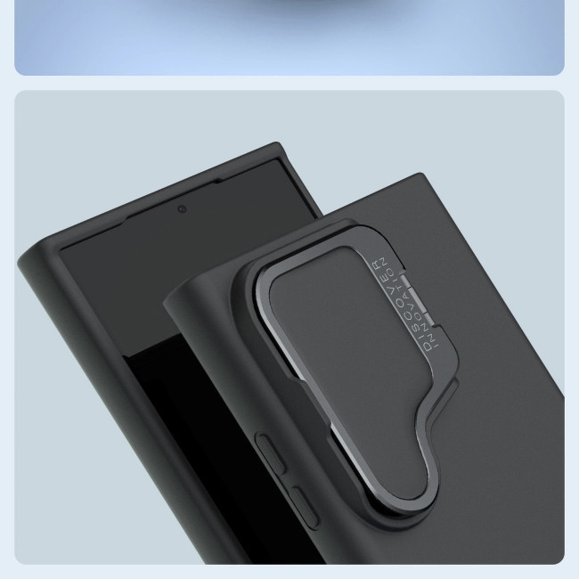 Nillkin Samsung Galaxy S24 Ultra CamShield Silky Prop Θήκη Σιλικόνης με Κάλυμμα για την Κάμερα - Black