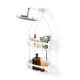 Umbra Flex Shower Caddy Πλαστική Ραφιέρα Ντουζιέρας - White