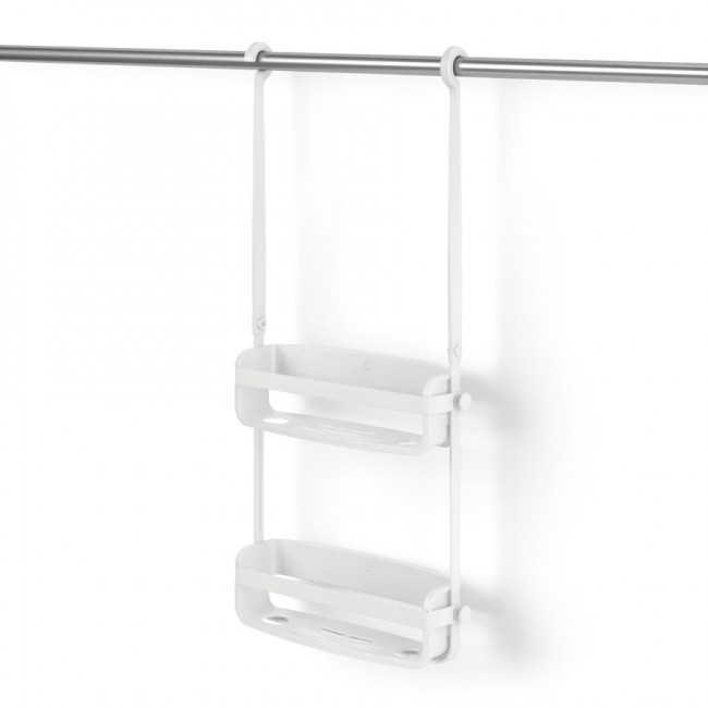 Umbra Flex Shower Caddy Πλαστική Ραφιέρα Ντουζιέρας - White