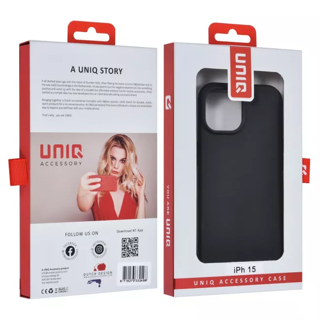 TUNIQ iPhone 15 TPU Θήκη Σιλικόνης - Μαύρη