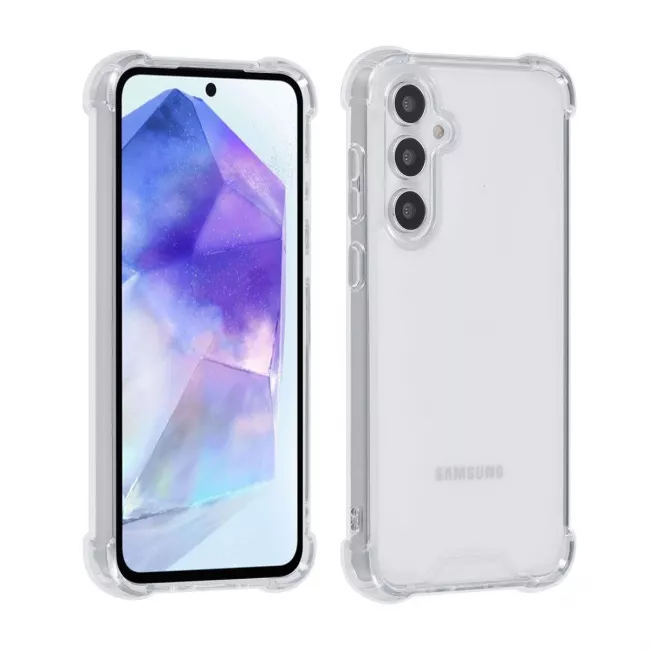 TUNIQ Samsung Galaxy A55 5G Θήκη Σιλικόνης με Ενισχυμένες Γωνίες - Διάφανη