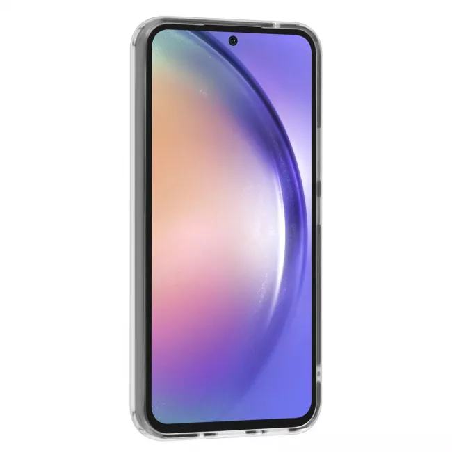 TUNIQ Samsung Galaxy A54 5G - Σκληρή Θήκη με Πλαίσιο Σιλικόνης - Σχέδιο Μάρμαρο - Λευκή